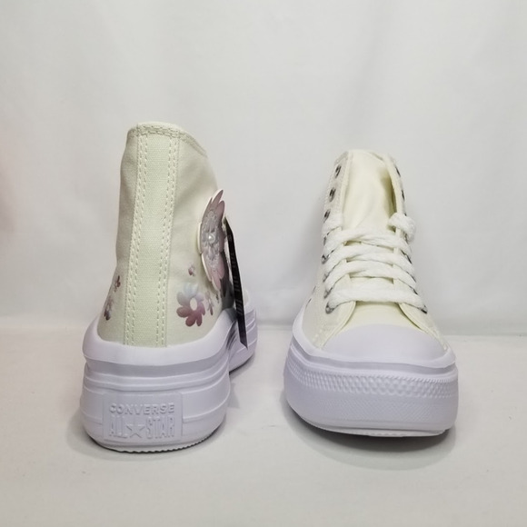 Converse Women CTAS Move Gradient Flowers Lift Hi Tops Size 8.5 A14270C NWT - Picture 6 of 8